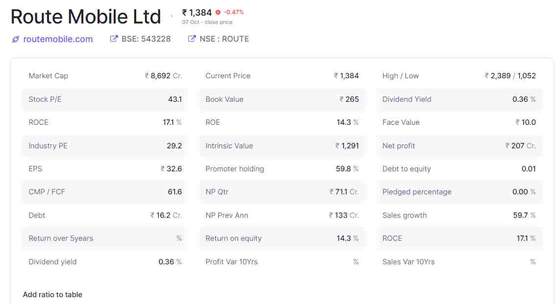 Route Mobile Share Price Target 2022, 2023, 2024, 2025,2030